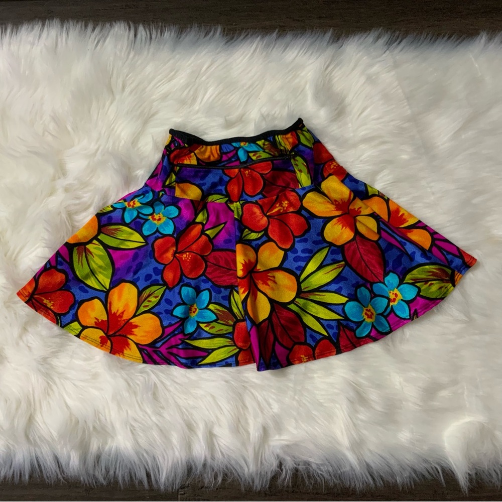 Sparkle Skirt Swing Hawaiian (Boulder Athletic) Print Running Skirt w/ shorts